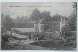 Cpa 1918 BRIENON Yonne Le Grand Lavoir Vue Prise De La Promenade - MAY10 - Brienon Sur Armancon
