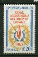 Saint Pierre Et Miquelon ** N° 384 - Droits De L'Homme - Unused Stamps