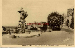 CPA ANGOULEME - REMPART DESAIX ET STATUE DE CARNOT - Angouleme