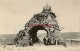 CPA BIARRITZ - ROCHER DE LA VIERGE - LL - Biarritz