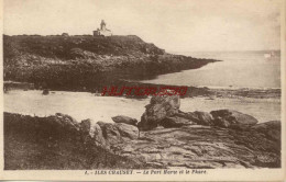 CPA ILES CHAUSEY - 50- LE PORT MARIE ET LE PHARE - Sonstige & Ohne Zuordnung