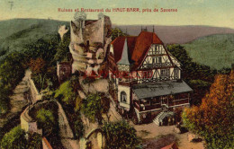 CPA SAVERNE - ENVIRONS - RUINES ET RESTAURANT DU HAUT BARR - Saverne