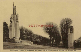 CPA AUXERRE - MONUMENT AUX MORTS DE LA GUERRE 1914-1918 - Auxerre
