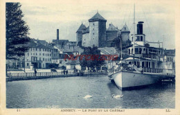 CPA ANNECY - LE PORT ET LE CHATEAU - Annecy