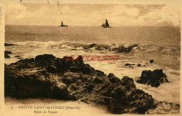 CPA POINTE SAINT MATHIEU - (FINISTERE) - EFFETS DE VAGUES - Andere & Zonder Classificatie