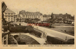 CPA CABOURG - JARDIN DU CASINO ET LE GRAND HOTEL - Cabourg