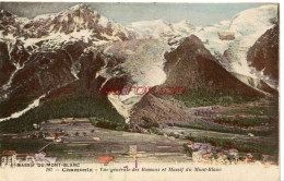 CPA CHAMONIX - VUE GENERALE DES BOSSONS ET MASSIF DU MONT BLANC - Chamonix-Mont-Blanc