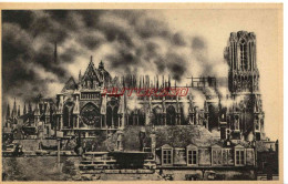 CPA REIMS - CATHEDRALE - PHOTO PRISE LE 19 SEPTEMBRE 1914 - Reims