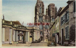 CPA TOUL - L'HOTEL DE VILLE ET LA CATHEDRALE - Toul