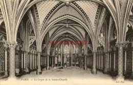 CPA PARIS - LA CRYPTE DE LA SAINTE CHAPELLE - Autres & Non Classés