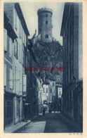 CPA FOIX - UNE RUE ET LE CHATEAU - Foix