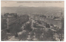 CLERMONT FERRAND  Vue Générale De La Place Saint Hérem Et Le Puy De Dôme - Clermont Ferrand