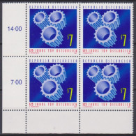 1997 , Mi 2225 ** (1) - 4 Er Block Postfrisch - 125 Jahre Technischer Überwachungs Verein - TÜV - Unused Stamps