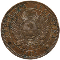 LaZooRo: Argentina 2 Centavos 1885 XF - Argentina