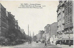 CPA Paris Avenue D'Orléans Et L'Eglise Saint-Pierre De Montrouge - Arrondissement: 14