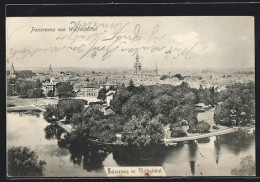 AK Wolfenbüttel, Panorama Mit Kirche  - Wolfenbuettel