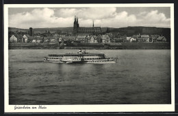 AK Geisenheim, Dampfer Auf Dem Rhein  - Autres & Non Classés