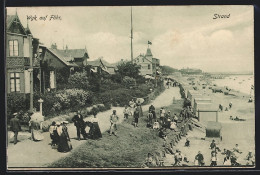 AK Wyk Auf Föhr, Strandpromenade Mit Passanten, Strandkörben Und Spielenden Kindern  - Föhr