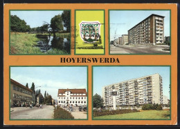 AK Hoyerswerda, Elsterbrücke, Wilhelm-Pieck-Strasse, Blick Zum Rathaus  - Hoyerswerda