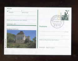 "BUNDESREPUBLIK DEUTSCHLAND" 1989, Bildpostkarte Mit Bild "RENDSBURG" Und Bildgleichem Stempel (A2132) - Illustrated Postcards - Used