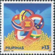 565760 MNH FILIPINAS 2015 48 ANIVERSARIO DE LA ASOCIACION DE LAS NACIONES DE ASIA DEL SUDESTE (ASEAN) - Philippinen