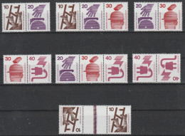 BRD: Posten Mit Div. Versch. Zusammendrucken Unfallverhütung In Postfrischer Erhaltung. - Lots & Kiloware (mixtures) - Max. 999 Stamps