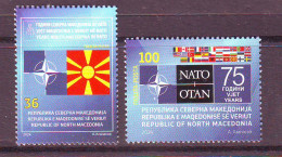 NORTH MACEDONIA 2024 NATO (2) MNH - Macedonia Del Nord