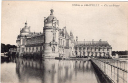 In 6 Languages Read A Story: Le Chateau De Chantilly. Côté Nord-Ouest. La Façade. | The Castle North-Western Side. - Chantilly