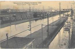 CPA Paris Inondation De La Région Parisienne 1910 Orléans-Ceinture - Ligne D'Alfortville - District 14