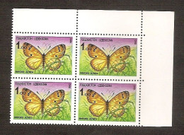 UZBEKISTAN 1992●Fauna Butterfly●4x Mi2 MNH - Usbekistan