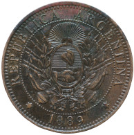 LaZooRo: Argentina 2 Centavos 1889 XF - Argentina
