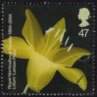 GREAT BRITAIN 2004 QEII 47p Multicoloured, Royal Horticultural Society-Lemon Pixie SG2460 FU - Gebraucht