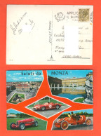 Saluti Da Monza Auto Cars Cpa Viaggiata X Sassari 1967 - Monza