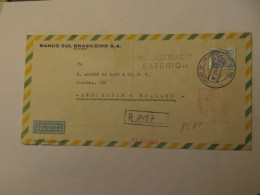 BRAZIL AIRMAIL REGISTERED COVER TO NETHERLANDS 1978 - Andere & Zonder Classificatie