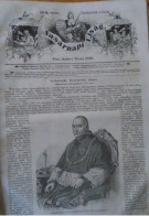 D203508 P 517   Johannes Scitvoszky,   Cardinal And Archbishop Of Esztergom -Hungarian Newspaper  Frontpage 1866 - Prenten & Gravure