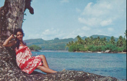 Cpsm Vahiné De Faratea Taraveo - Französisch-Polynesien