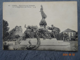 MONUMENT DU TRIOMPHE DE LA REPUBLIQUE  PAR DALOU - Autres Monuments, édifices
