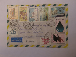 BRAZIL AIRMAIL REGISTERED COVER TO SPAIN 1978 - Sonstige & Ohne Zuordnung