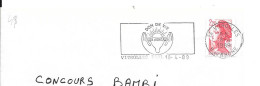 Lettre Entière Flamme 1989 Vitrolles Bouches Du Rhone - Mechanische Stempels (reclame)