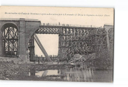 Reconstruction Du Viaduc De DANNEMARIE Après Sa Destruction En 1870 Par Le Capitaine Du Génie Thiers - Très Bon état - Dannemarie