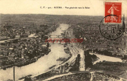 CPA ROUEN - VUE GENERALE VERS LA SEINE - Rouen