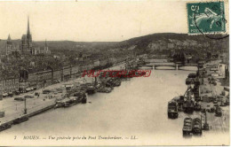 CPA ROUEN - VUE GENERALE PRISE DU PONT TRANSBORDEUR - LL - Rouen
