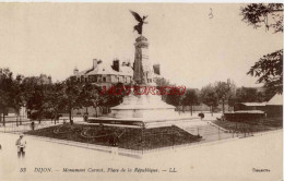 CPA DIJON - MONUMENT CARNOT, PLACE DE LA REPUBLIQUE - LL - Dijon