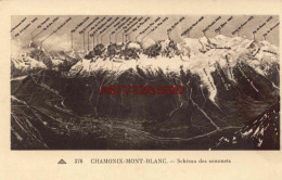 CPA CHAMONIX - SCHEMA DES SOMMETS - Chamonix-Mont-Blanc