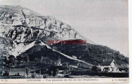 CPA LOURDES - VUE GENERALE DU PIC DE JER (FUNICULAIRE) - Lourdes