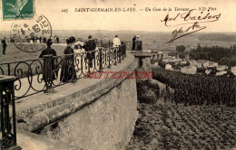 CPA SAINT GERMAIN EN LAYE - UN COIN DE LA TERRASSE - St. Germain En Laye (Château)