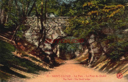 CPA SAINT CLOUD - LE PARC - LE PONT DU DIABLE - Saint Cloud