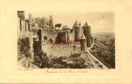 CPA CARCASSONNE - ENSEMBLE DE LA PORTE D'AUDE - Carcassonne