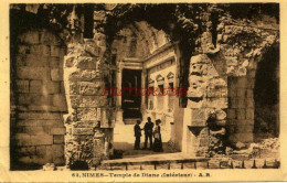 CPA NIMES - TEMPLE DE DIANE - INTERIEUR - Nîmes