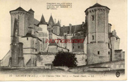 CPA SAUMUR - (M. ET L.) - LE CHATEAU - FACADE OUEST - LL - Saumur